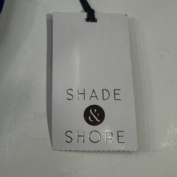 Shade And Shore Women's Sz 36D Swim Bikini Top Lightly Lined Under Wire Blue New - Picture 6 of 14